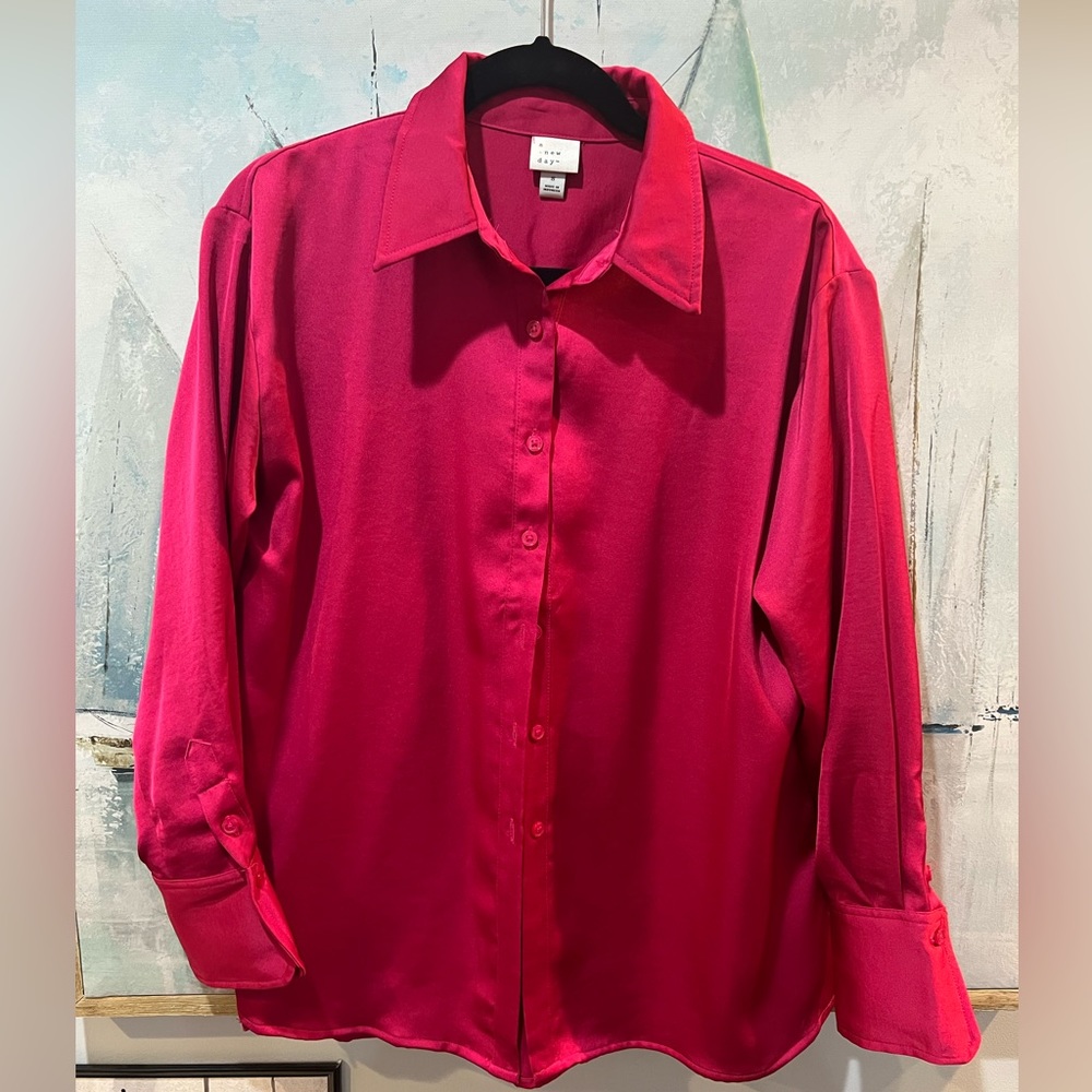 Hot pink blouse